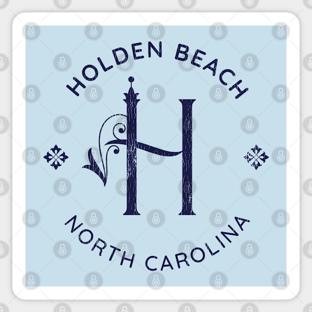 Holden Beach, North Carolina Sticker by Contentarama